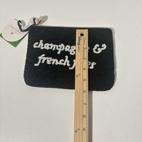 Kate Spade x Target Champagne & Fries Beaded Clutch Bag Limited Edition - Picture 9 of 9